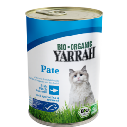 Katzenfutter Paté mit Fisch in der Dose - 400g - Yarrah BIO