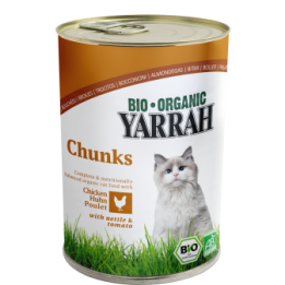 Bouchées pour chat au poulet en boîte - 405g - Yarrah Bio