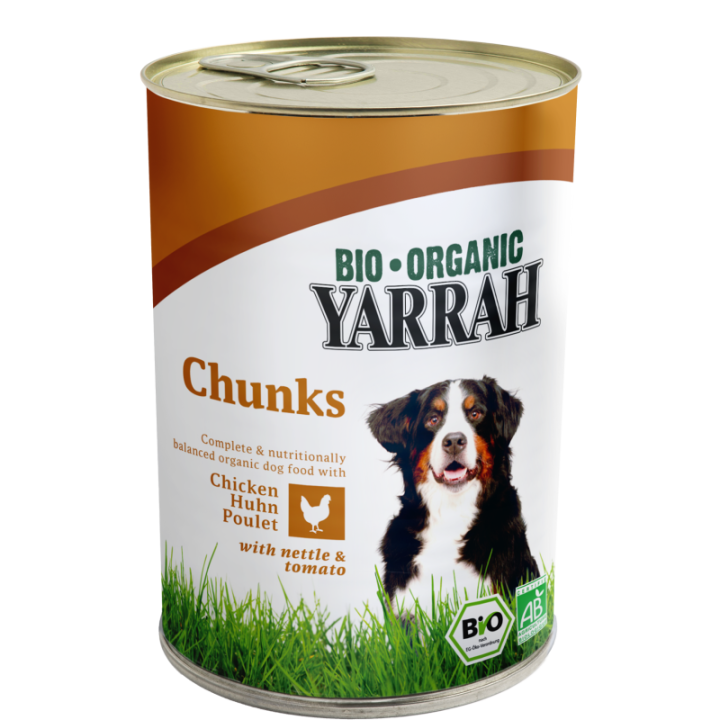 Bocconcini per cani Bio - Pollo - 820g - Yarrah BIO