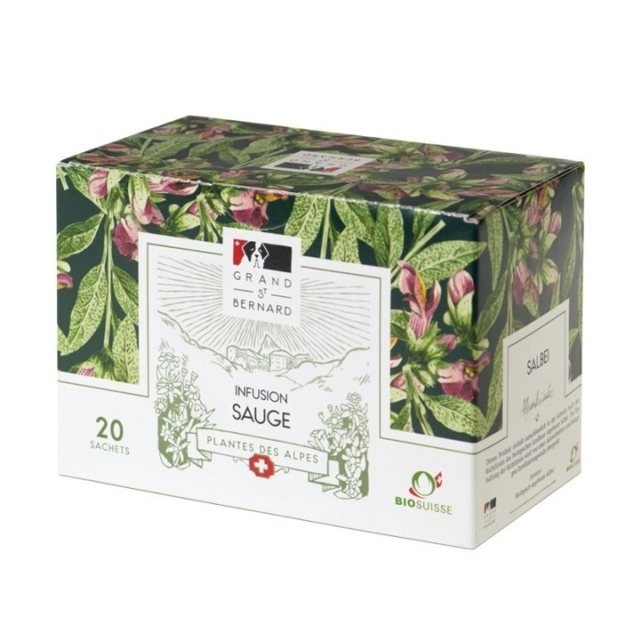 Tisana (tè) alla salvia - 20 sachetti - San Bernardino