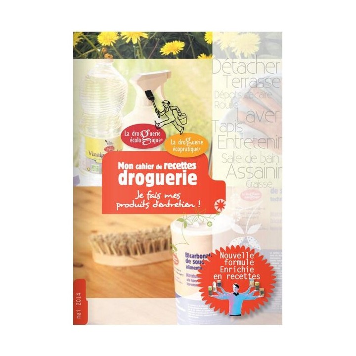 Carnets de recettes, je fais mes produits de nettoyage - Version Française - La Droguerie écologique
