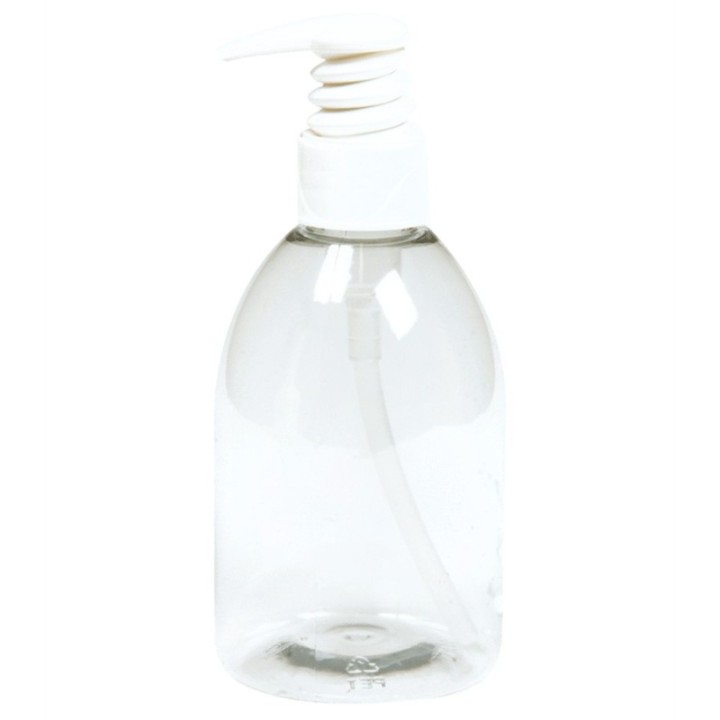 Bouteille avec pompe en PET (vide) - 250ml - La Droguerie écologique