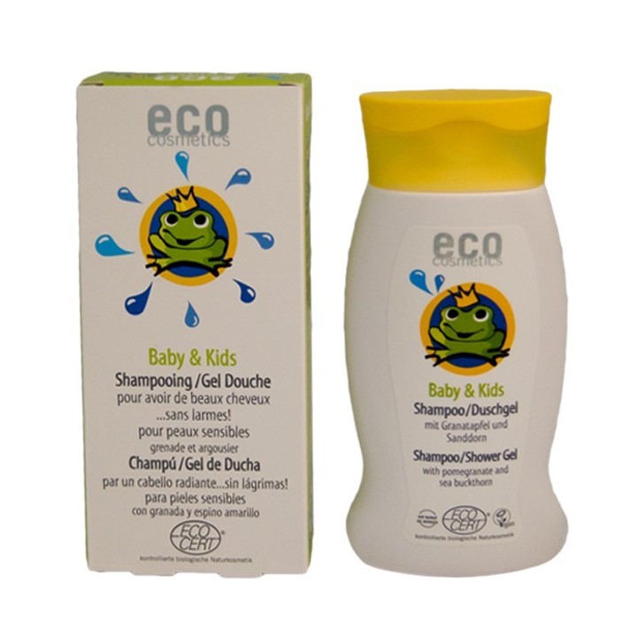 Shampooing & Gel Douche bébé + enfants - Eco Cosmetics - 200ml