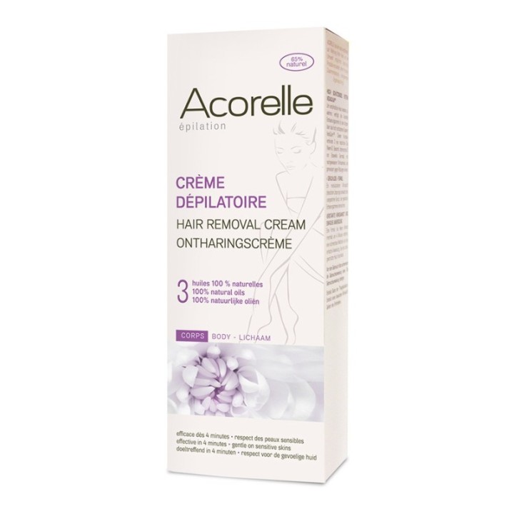 Remplace la version 65% naturelle (Crème Dépilatoire (Corps)  – 150ml – Acorelle)