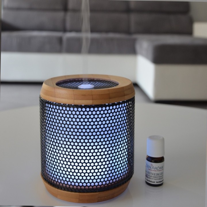 Diffuseur d'huiles essentielles, Ultrasonique avec LED Multi-couleur - ELIPSIA - ZEN'Arôme