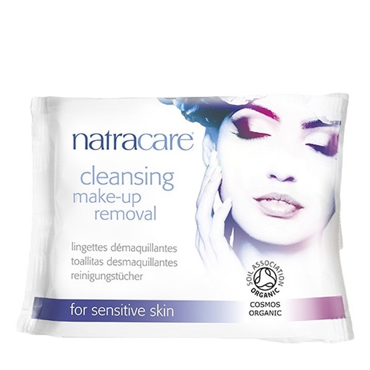 Lingettes démaquillante BIO pour peau sensible - Natracare - 20pces