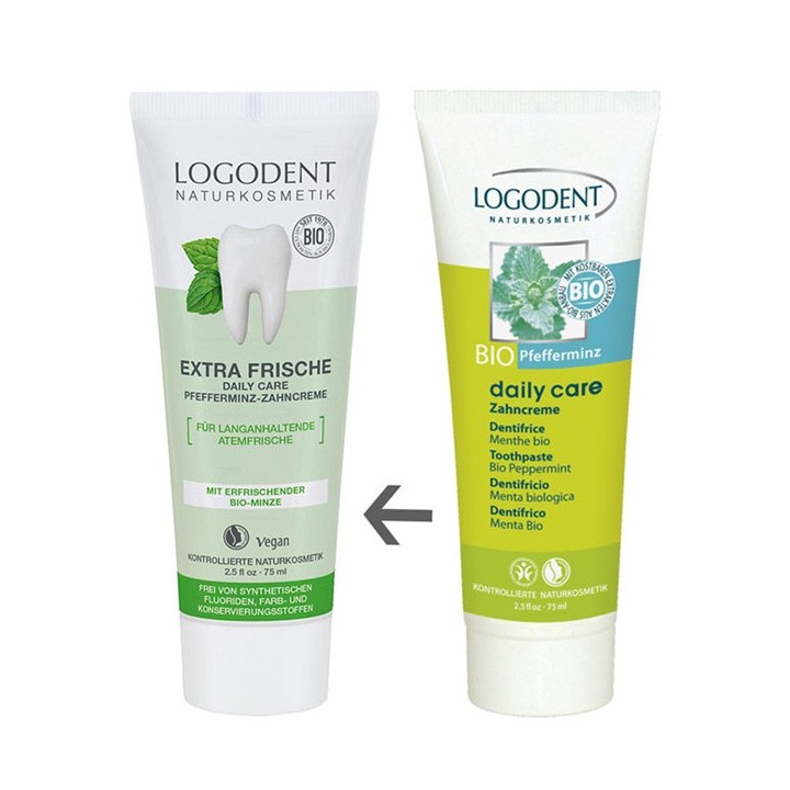 Dentifrice BIO Daily Care, Menthe - Haleine fraîche longue durée - 75ml - Logodent (Logona)