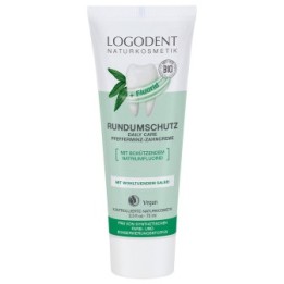 Dentifricio organico Daily Care, Menta - Con fluoruro di sodio Protector - 75ml - Logodent (Logona)