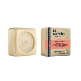 Savon Douceur BIO, Pêche de vigne - 100g - La Corvette (Marseille)