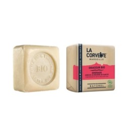 Bio Sanfte Seife, Granatapfel angereichert mit Sheabutter - 100g - La Corvette (Marseille)