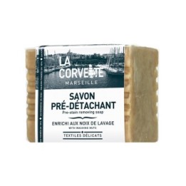Savon détachant, enrichi aux noix de lavage - 250g - La Corvette (Marseille)