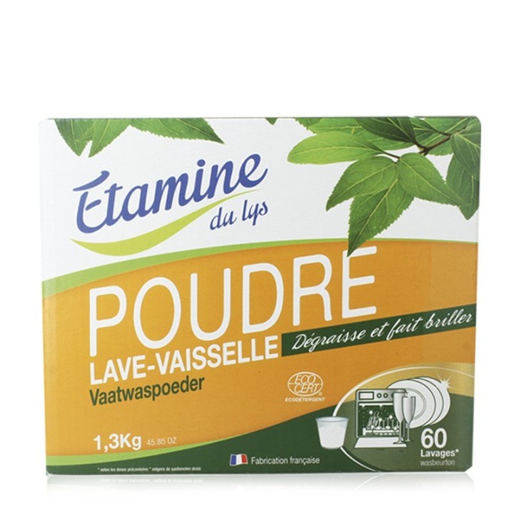 Lavastoviglie Ecologiche in Polvere (Senza profumo) - 1,3kg - Etamina du Lys