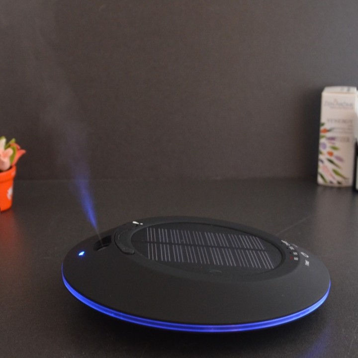 Diffuseur d'huiles essentielles solaires à ultrasons - SOLWHEEL Noir - ZEN'Arôme