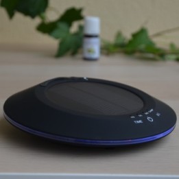 SOLWHEEL Schwarz - Solar-Zerstäuber durch Ultraschall für ätherische Öle - ZEN'Arômes