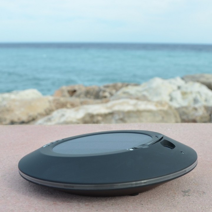 SOLWHEEL Schwarz - Solar-Zerstäuber durch Ultraschall für ätherische Öle - ZEN'Arômes