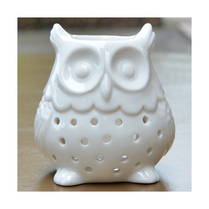 Diffuseur d'huiles essentielles/brûle-parfum à bougie - Hibou - ZEN'Arôme