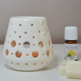 Diffusore di olio essenziale / bruciatore a candela - LOOB, Bianco - ZEN'Arôme