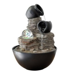 Fontaine à eau - Nature Verso (avec boule de verre éclairée par LED)