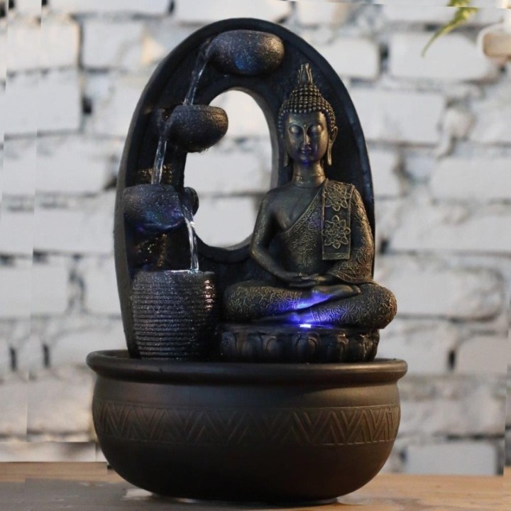 Fontana - Buddha "Armonia" (con illuminazione a LED) - Zen'Light
