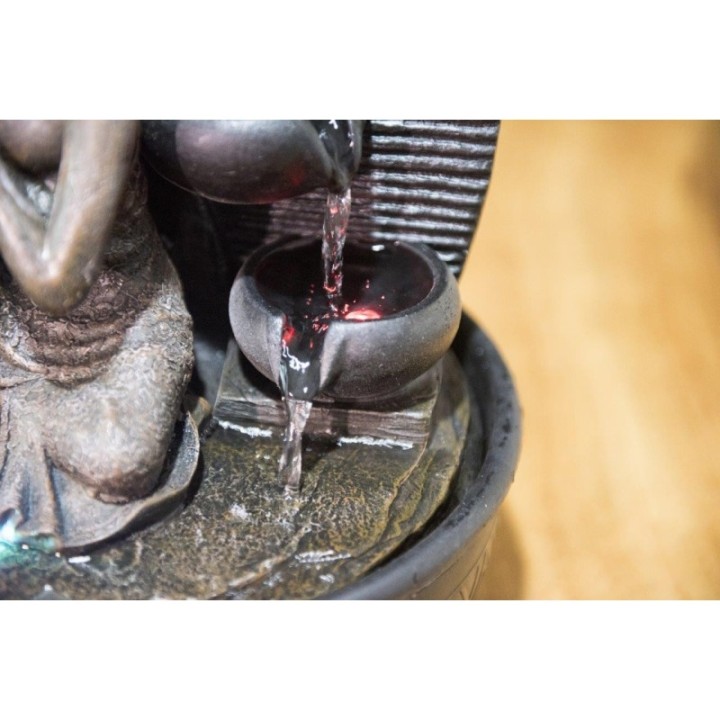 Zimmerbrunnen - Buddha "Gnade" (mit LED-Beleuchtung) - Zen'Light