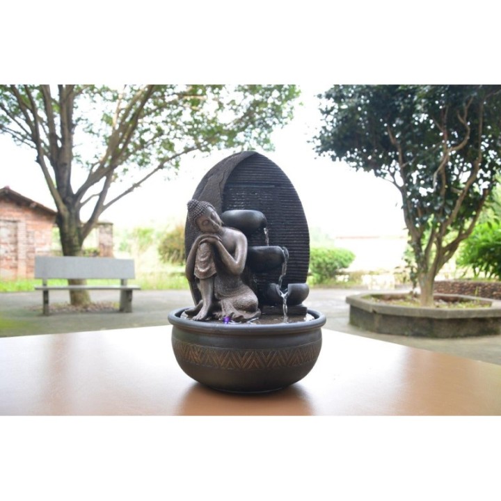 Fontana - Buudha "Grazia" (con illuminazione a LED) - Zen'Light