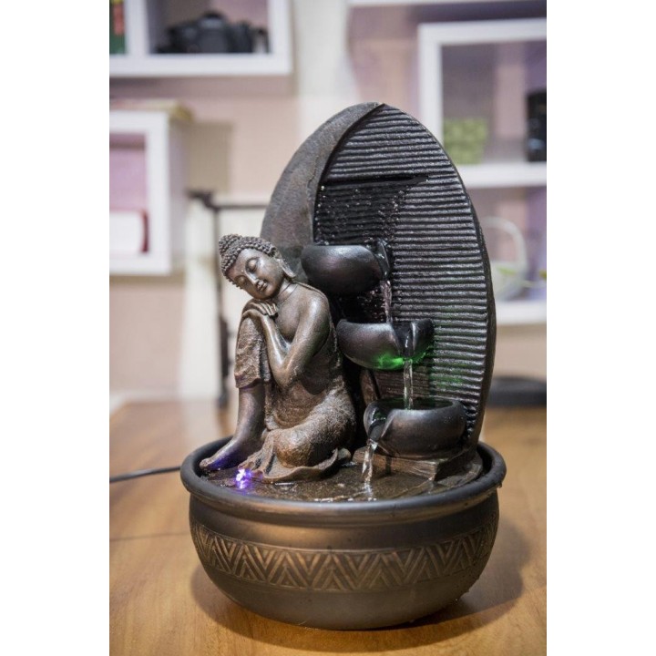 Fontana - Buudha "Grazia" (con illuminazione a LED) - Zen'Light