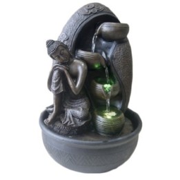 Zimmerbrunnen - Buddah "Krishna" (mit LED-Beleuchtung) - Zen'Light