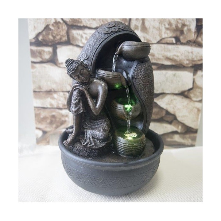 Fontaine à eau - Bouddah "Krishna" (avec éclairage LED) - Zen'Light