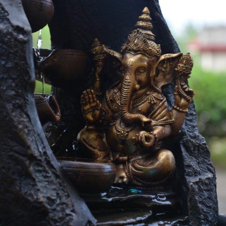 Fontaine à eau - Bouddha "Mystic" (avec éclairage LED) - Zen'Light