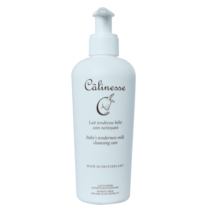 Lait tendresse bébé BIO, soin nettoyant au lait d'ânesse - 250ml - Câlinesse