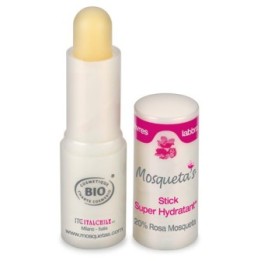 Stick à lèvres Super-hydratant Bio avec 20% de Rose musquée - 4,5ml - Mosqueta's