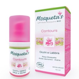 Contours de yeux et lèvres à la rose musquée BIO et acide hyaluronique - 15ml - Mosqueta's