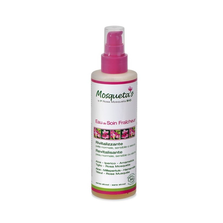 Eau de soin BIO, Feuchtigkeitsspendend, Belebend und Oxidationshemmend - 200ml - Mosqueta's