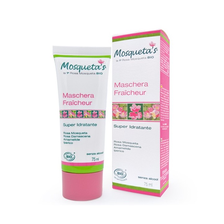 Masque Fraîcheur BIO Super-Hydratant à la Rose musquée - 75ml - Mosqueta's