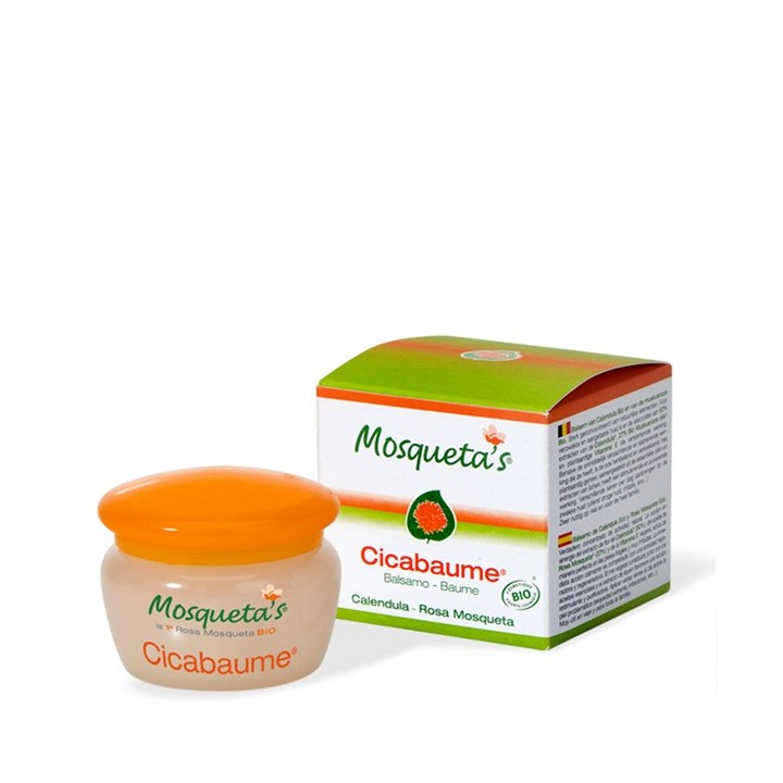 Cicabaume, Baume BIO au 50% Calendula et 27% Rose Musquée  - 30ml - Mosqueta's