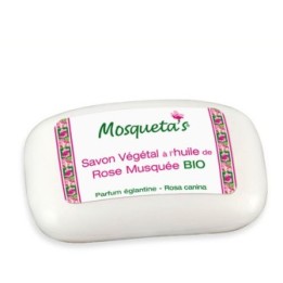 Savon végétal doux à l'huile de Rose Musquée BIO - 125g - Mosqueta's