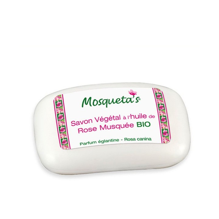 Savon végétal à l'huile de Rose Musquée BIO - 125g - Mosqueta's
