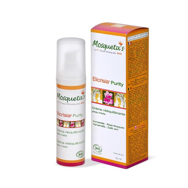 Elicrisia® Purity ausgleichende Emulsion, Für gemischte Haut - 50ml - Mosqueta's