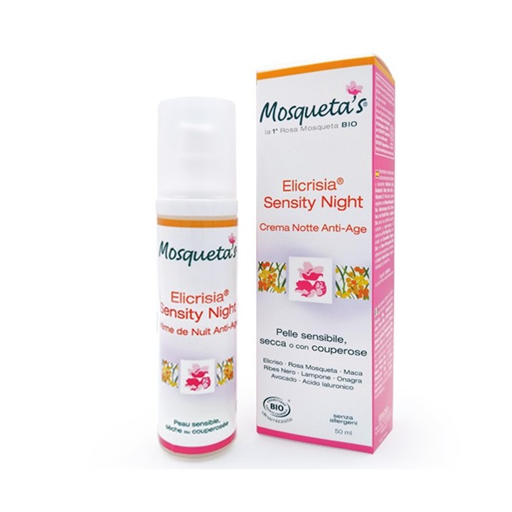 Elicrisia® Sensity Night, crème de nuit anti-âge - 50ml - Mosqueta's