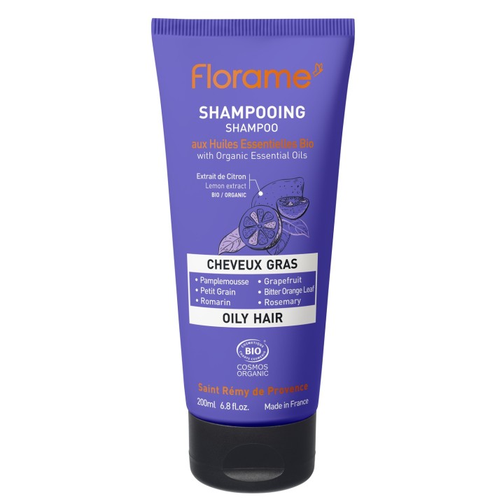 Shampoing Traitant BIO, Cheveux gras - 200ml  - Florame