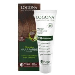 Crema di colorazione naturale 230, pronto all'impiego - Marrone castagna - 150ml - Logona