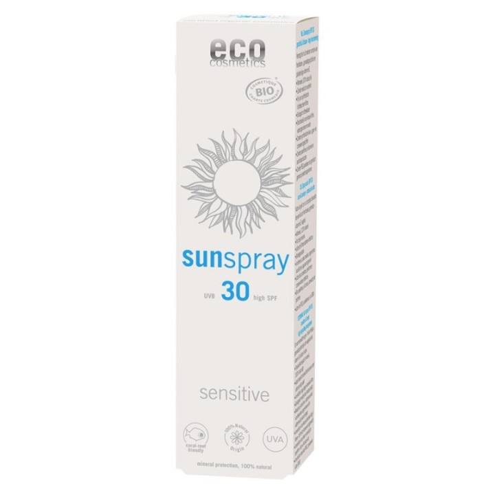 Spray solare "Sensibile" per pelli sensibili - Protezione elevata 30 - 100ml - ECO Cosmectis