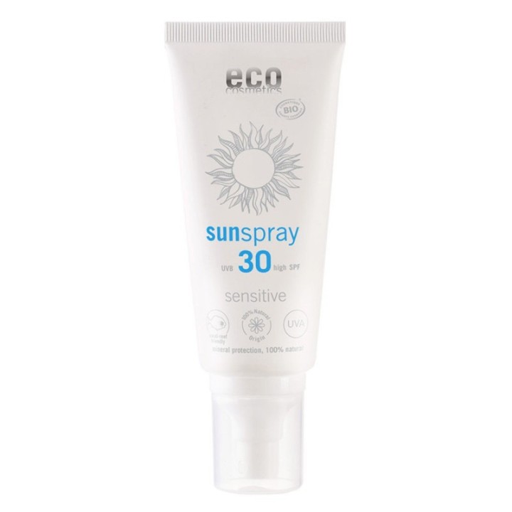 Spray solaire "Sensitive" pour peaux sensibles - Haute protection SPF 30 - 100ml - ECO Cosmectis 