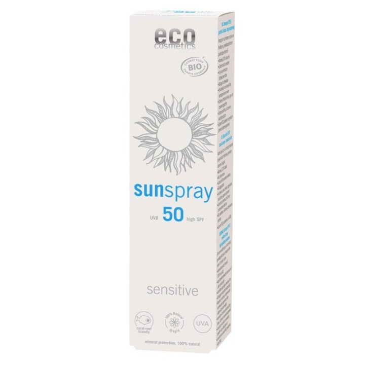 Eco Sonnenspray sensitive LSF 50, sehr hoher Lichtschutz - 100ml - ECO cosmetics