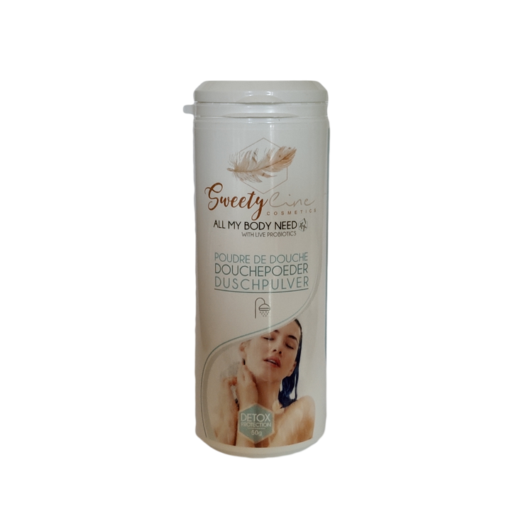 Sapone in polvere per la doccia, Detox Protection arricchito con probiotici attivi - 50g - Sweety Cosmetics