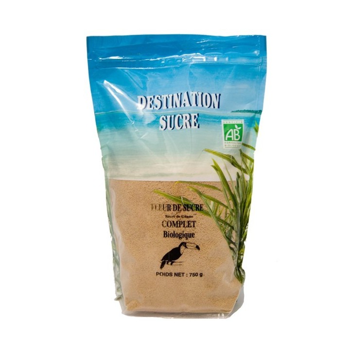Ancien packaging - Fleur de Sucre de canne complet - 750 g - Destination Sucre