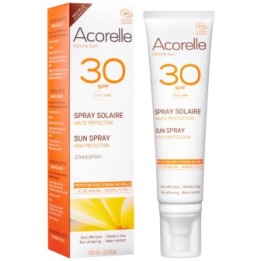 Bio-Sonnenschutzspray, 100% natürlichen Ursprungs - Hoher Schutz LSF 30 - 100ml - Acorelle