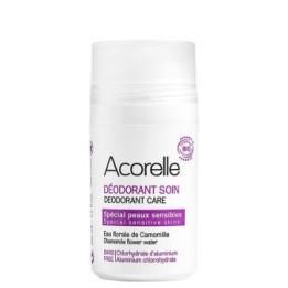 Trattamento deodorante per pelli sensibili all'acqua floreale di camomilla e cristalli di allume - 50ml - Acorelle