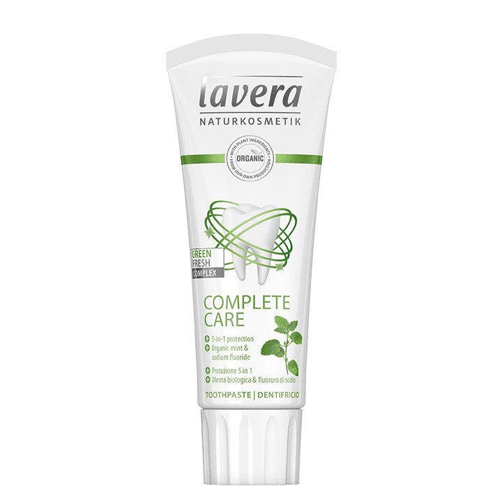 Zahncreme Complete Care - mit Bio-Minze & Natriumfluorid - 75ml - Lavera