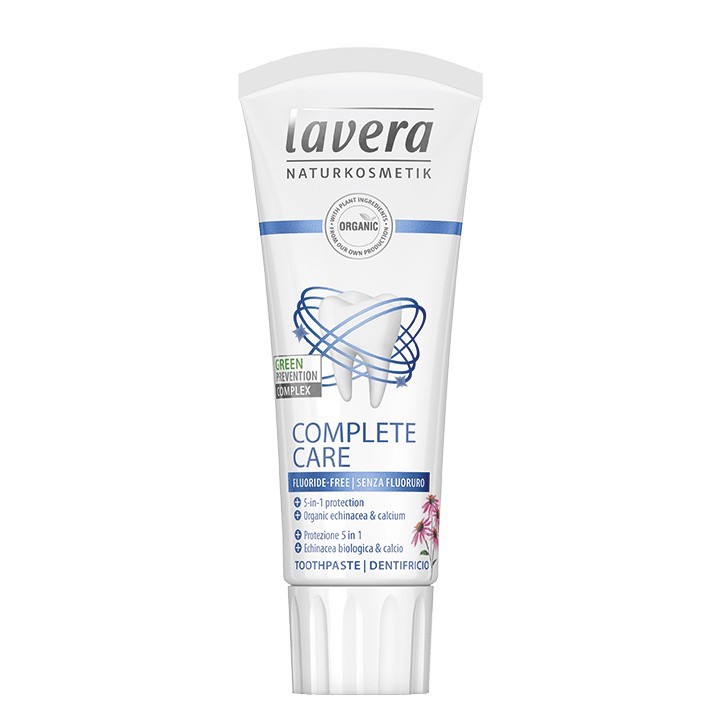 Zahncreme Complete Care Fluoridfrei - Mit Bio-Echinacea & Calcium - 75ml - Lavera